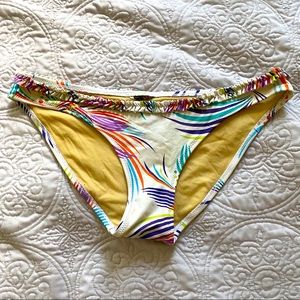 BCBG small bikini bottoms multicolor floral palms
